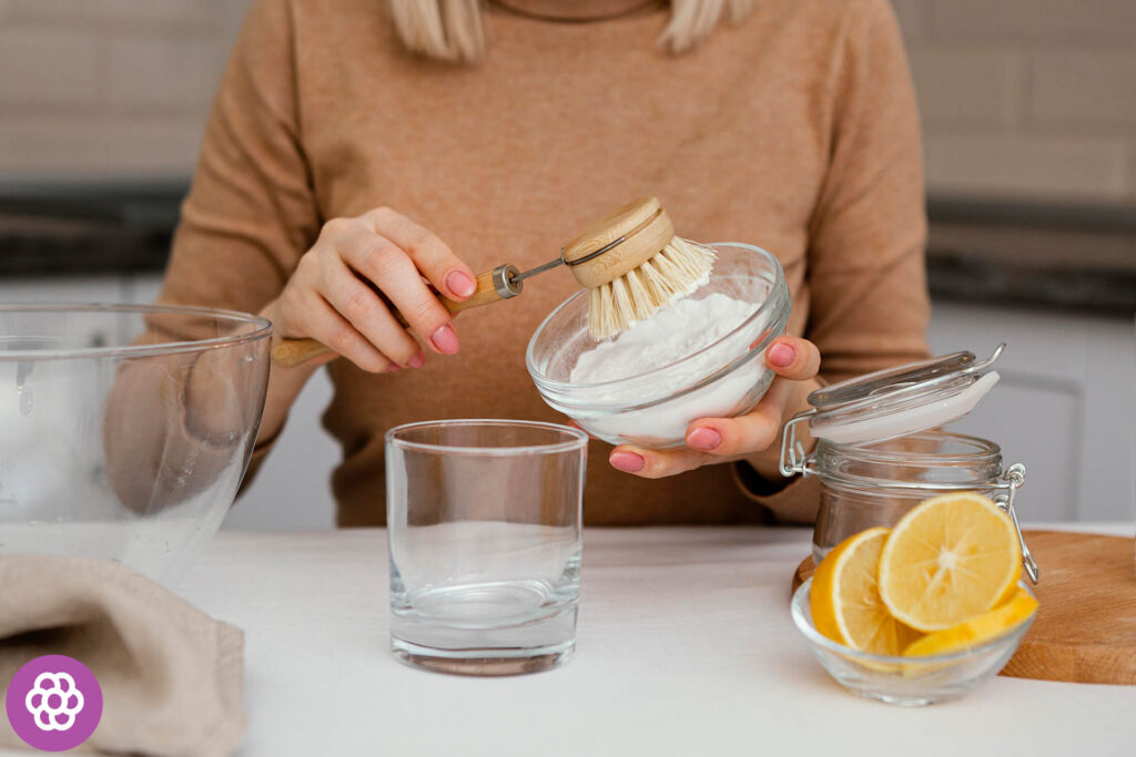 jak vyčistit myčku nádobí pomocí jedlé sody a octa
